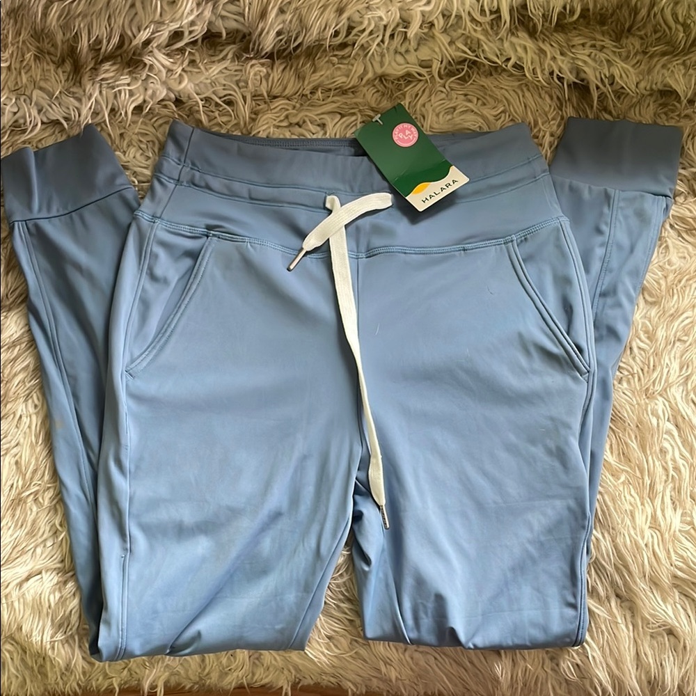 Halara Blue joggers new with tags